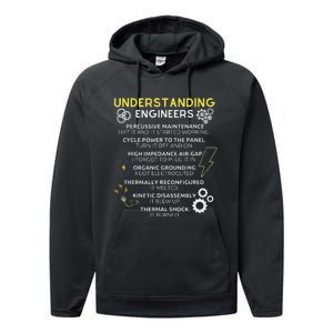 Understanding Engineers Funny Understanding Engineer Performance Fleece Hoodie