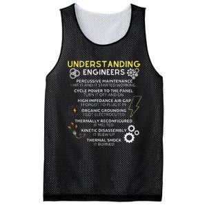 Understanding Engineers Funny Understanding Engineer Mesh Reversible Basketball Jersey Tank