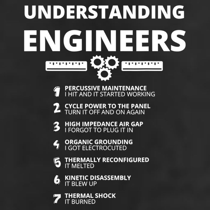 Understanding Engineers Funny Sarcastic Engineering Gift TShirt Garment-Dyed Fleece Hoodie
