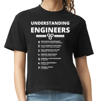 Understanding Engineers Funny Sarcastic Engineering Gift TShirt Comfort Colors Boxy T-Shirt