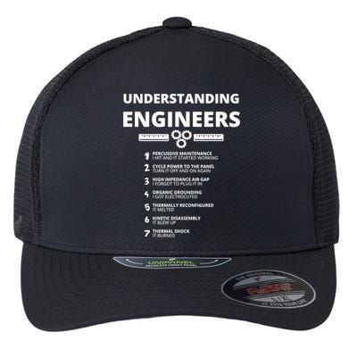 Understanding Engineers Funny Sarcastic Engineering Gift TShirt Flexfit Unipanel Trucker Cap
