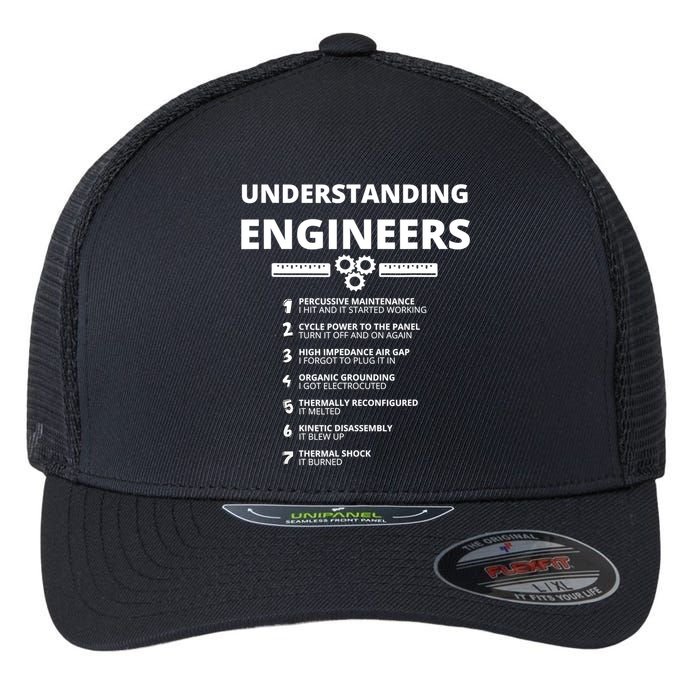 Understanding Engineers Funny Sarcastic Engineering Gift TShirt Flexfit Unipanel Trucker Cap