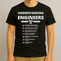 Understanding Engineers Funny Sarcastic Engineering Gift TShirt T-Shirt