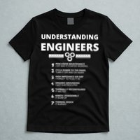 Understanding Engineers Funny Sarcastic Engineering Gift TShirt T-Shirt