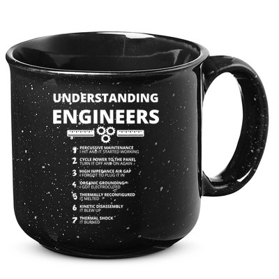 Understanding Engineers Funny Sarcastic Engineering Gift TShirt 15oz Campfire Ceramic Mug