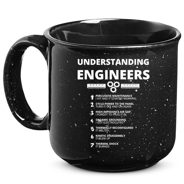 Understanding Engineers Funny Sarcastic Engineering Gift TShirt 15oz Campfire Ceramic Mug