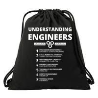 Understanding Engineers Funny Sarcastic Engineering Gift TShirt Drawstring Bag