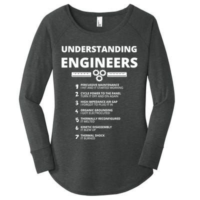 Understanding Engineers Funny Sarcastic Engineering Gift TShirt Women's Perfect Tri Tunic Long Sleeve Shirt