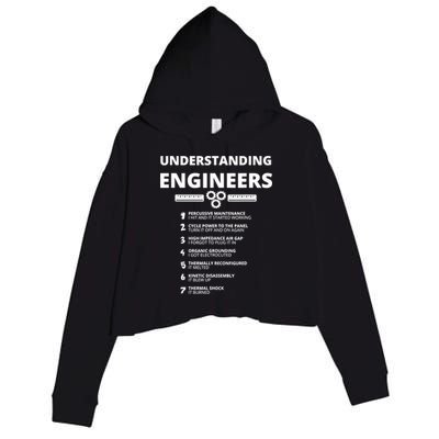 Understanding Engineers Funny Sarcastic Engineering Gift TShirt Crop Fleece Hoodie