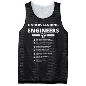 Understanding Engineers Funny Sarcastic Engineering Gift TShirt Mesh Reversible Basketball Jersey Tank