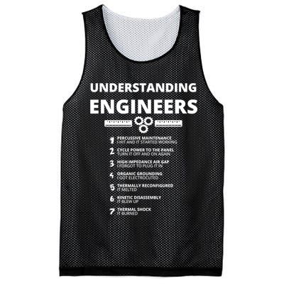 Understanding Engineers Funny Sarcastic Engineering Gift TShirt Mesh Reversible Basketball Jersey Tank