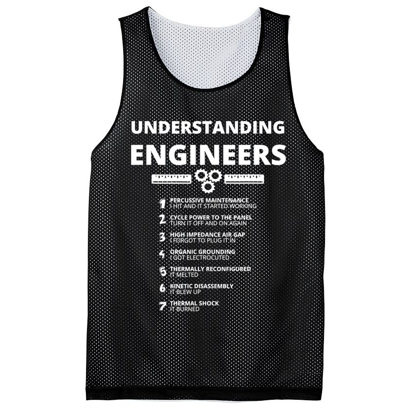 Understanding Engineers Funny Sarcastic Engineering Gift TShirt Mesh Reversible Basketball Jersey Tank