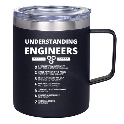 Understanding Engineers Funny Sarcastic Engineering Gift TShirt 12oz Stainless Steel Coffee Mug