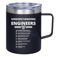 Understanding Engineers Funny Sarcastic Engineering Gift TShirt 12oz Stainless Steel Coffee Mug