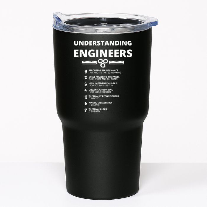Understanding Engineers Funny Sarcastic Engineering Gift TShirt Tumbler