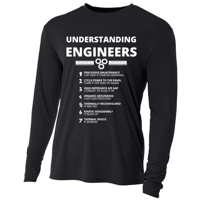 Understanding Engineers Funny Sarcastic Engineering Gift TShirt Cooling Performance Long Sleeve Crew