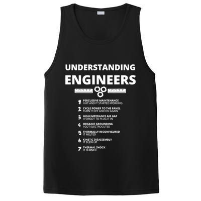 Understanding Engineers Funny Sarcastic Engineering Gift TShirt PosiCharge Competitor Tank