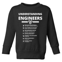 Understanding Engineers Funny Sarcastic Engineering Gift TShirt Toddler Sweatshirt