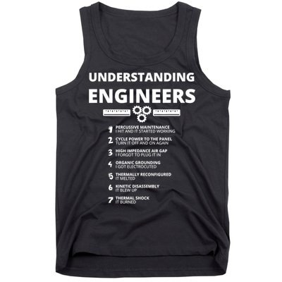 Understanding Engineers Funny Sarcastic Engineering Gift TShirt Tank Top