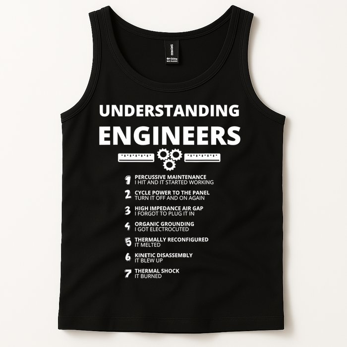 Understanding Engineers Funny Sarcastic Engineering Gift TShirt Tank Top