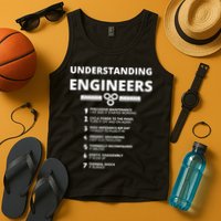 Understanding Engineers Funny Sarcastic Engineering Gift TShirt Tank Top