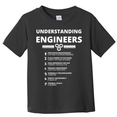 Understanding Engineers Funny Sarcastic Engineering Gift TShirt Toddler T-Shirt