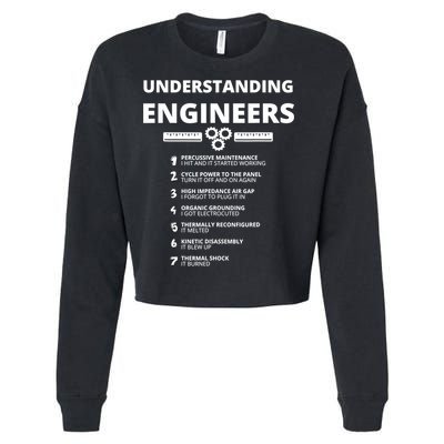 Understanding Engineers Funny Sarcastic Engineering Gift TShirt Cropped Pullover Crew