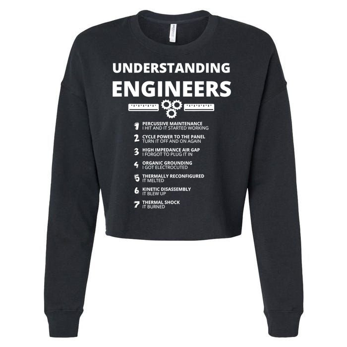 Understanding Engineers Funny Sarcastic Engineering Gift TShirt Cropped Pullover Crew