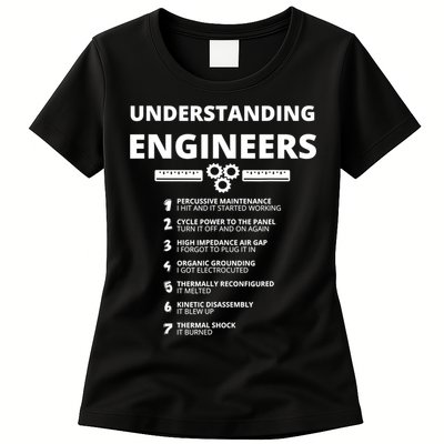 Understanding Engineers Funny Sarcastic Engineering Gift TShirt Womens T-Shirt