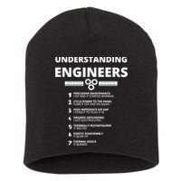 Understanding Engineers Funny Sarcastic Engineering Gift TShirt Short Acrylic Beanie