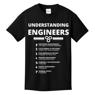 Understanding Engineers Funny Sarcastic Engineering Gift TShirt Kids T-Shirt