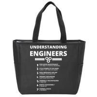Understanding Engineers Funny Sarcastic Engineering Gift TShirt Zip Tote Bag