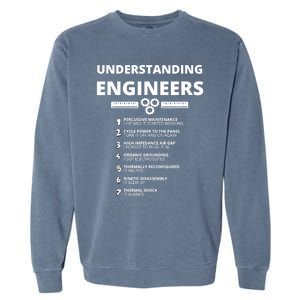 Understanding Engineers Funny Sarcastic Engineering Gift TShirt Garment-Dyed Sweatshirt