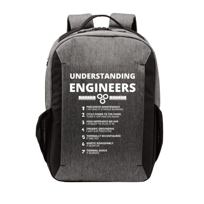 Understanding Engineers Funny Sarcastic Engineering Gift TShirt Vector Backpack