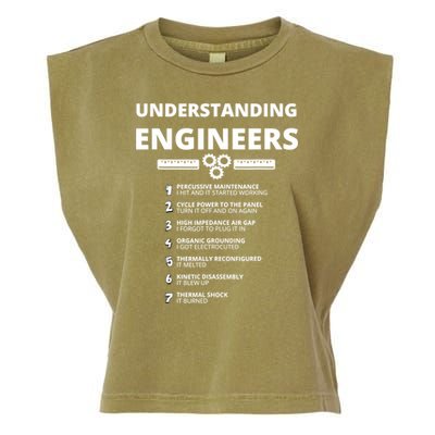 Understanding Engineers Funny Sarcastic Engineering Gift TShirt Garment-Dyed Women's Muscle Tee