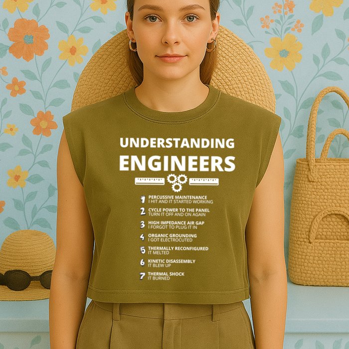 Understanding Engineers Funny Sarcastic Engineering Gift TShirt Garment-Dyed Women's Muscle Tee