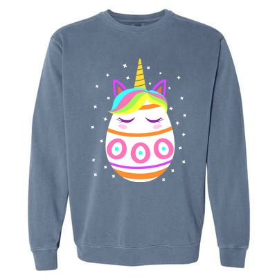 Unicorn Easter For Girl Easter Day Garment-Dyed Sweatshirt