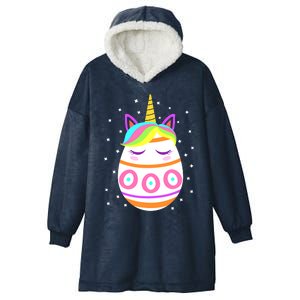 Unicorn Easter For Girl Easter Day Hooded Wearable Blanket