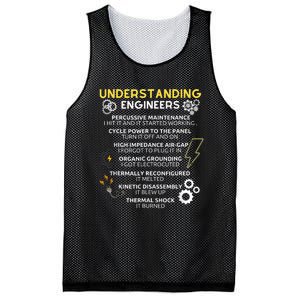 Understanding Engineers Funny Understanding Engineer Mesh Reversible Basketball Jersey Tank