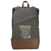 Understanding Engineers Funny Understanding Engineer Cotton Canvas Backpack