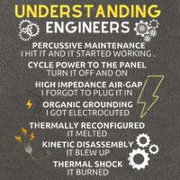 Understanding Engineers Funny Understanding Engineer Cotton Canvas Backpack