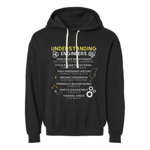 Understanding Engineers Funny Understanding Engineer Garment-Dyed Fleece Hoodie