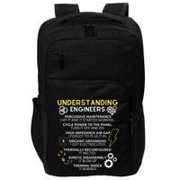 Understanding Engineers Funny Understanding Engineer Impact Tech Backpack