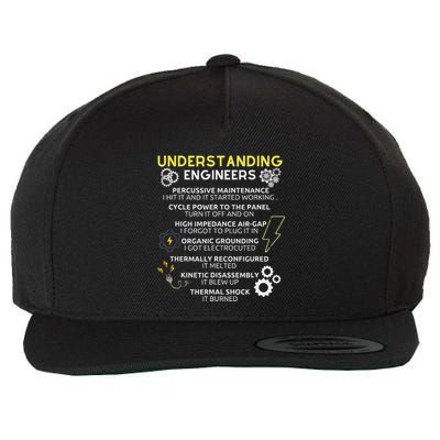 Understanding Engineers Funny Understanding Engineer Wool Snapback Cap
