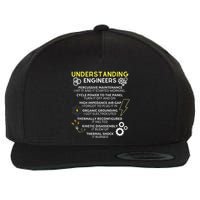 Understanding Engineers Funny Understanding Engineer Wool Snapback Cap