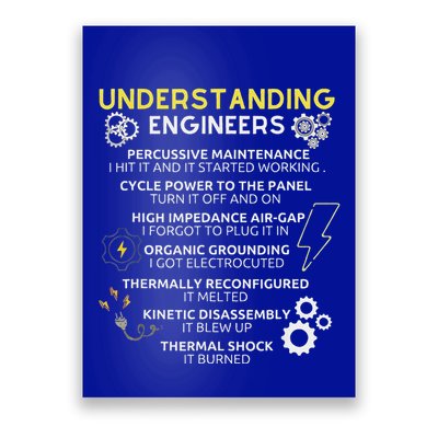 Understanding Engineers Funny Understanding Engineer Poster