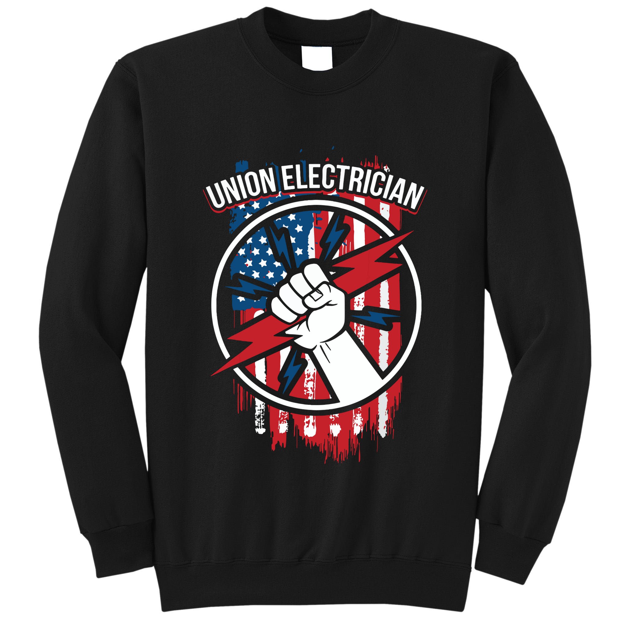 Union Electrician Gift For American Electricians Tall Sweatshirt