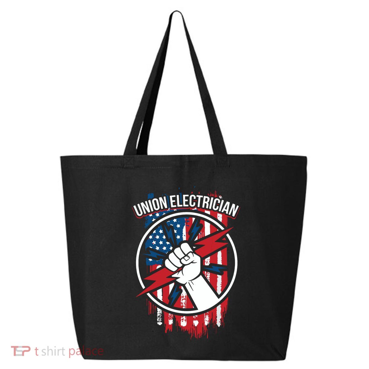Union Electrician Gift For American Electricians 25L Jumbo Tote