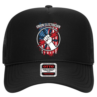 Union Electrician Gift For American Electricians Trucker Hat