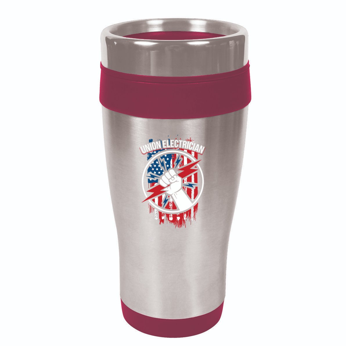 Union Electrician Gift For American Electricians 16oz Travel Tumbler